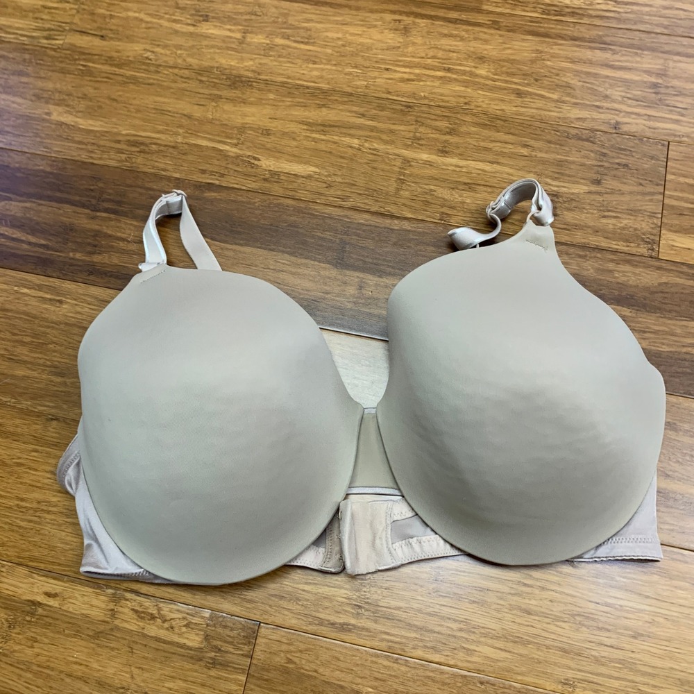 Warner's T-Shirt Bra 1593 Womens Size 40D Beige Full Coverage Underwire Everyday